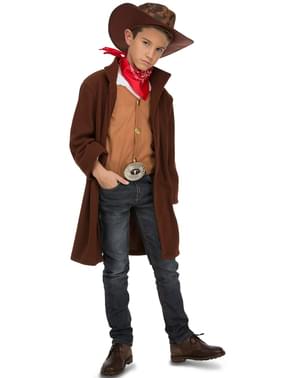 Costum de Cowboy maro pentru fată