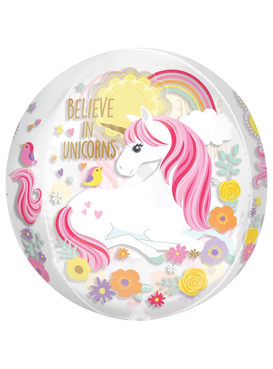 Globo de foil de unicornio (38x40cm) - Pretty Unicorn