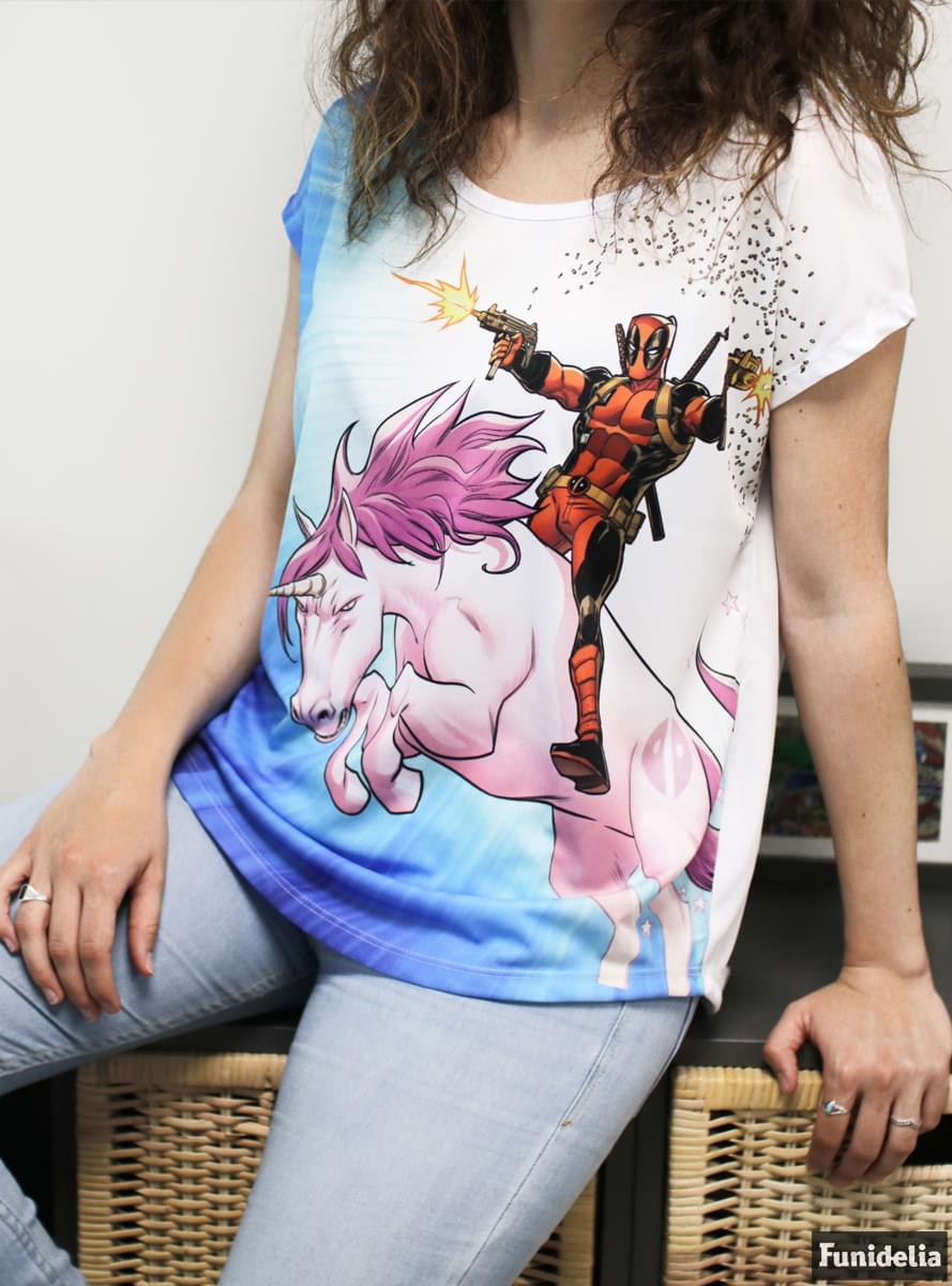 Deadpool Unicorn T-Shirt לנשים