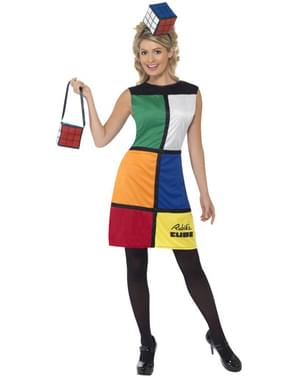 Costume da Cubo de Rubik con cerchietto e borsa