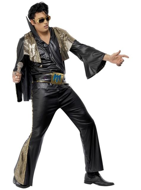 elvis black jumpsuit costume