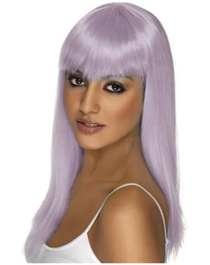 Lilac Glamourama Wig með Fringe