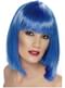 Glamorous Blue Wig with Fringe