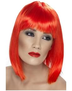 Set 4 Parrucche Corte Neon Con Occhiali A Cuore - Per Feste, Cosplay E Divertimento - Foto 5