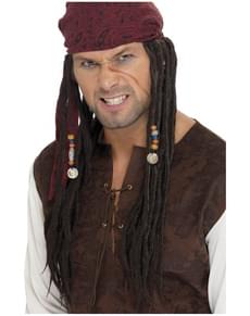 Perruque et mouchoir de pirate