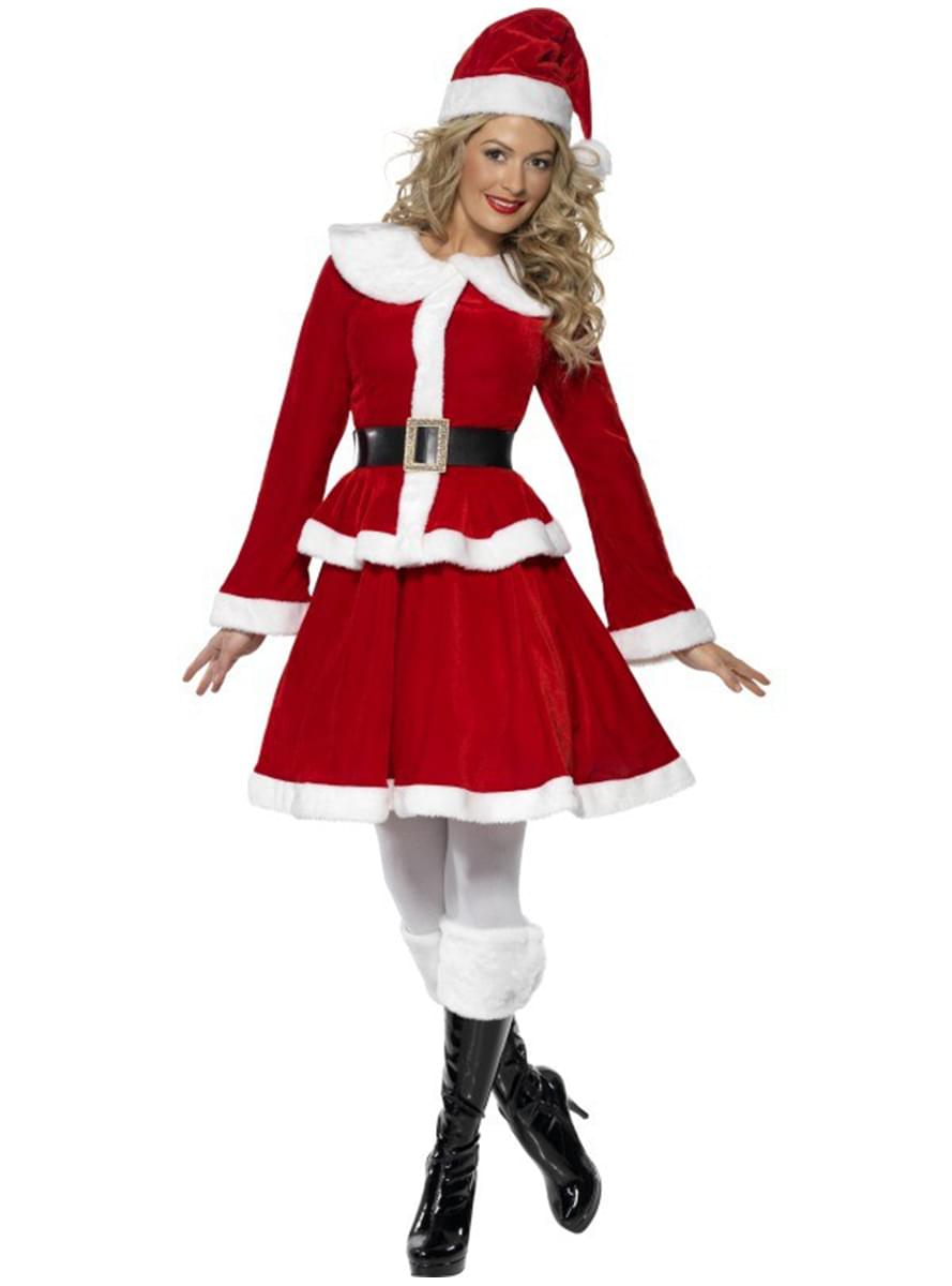 Costume Miss Santa Claus Sexy Deluxe Funidelia 3754