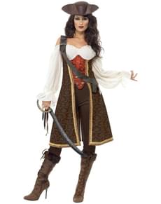 Costume mozzo pirata alto mare da donna