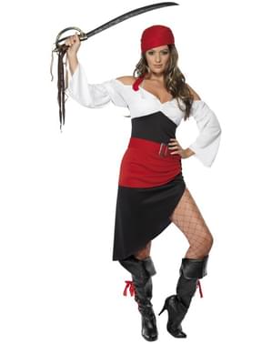 Pen Cheeky Pirat Kostyme til Dame