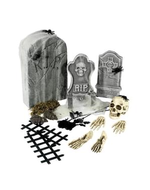 24 con articoli di cimitero Halloween