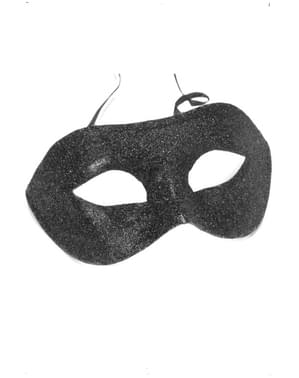 Črna beneška maska za oči