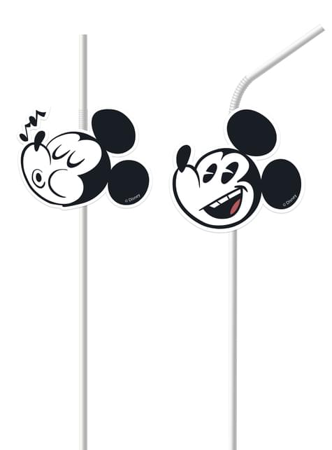 Disney Mickey Head PET Curved Drinking Straws Reusable Beverage Straws  Wedding Decor Cute Colorful Straw Birthday