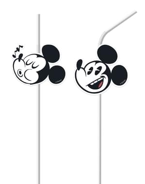 6 pajitas Mickey Mouse