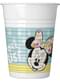 8 vasos Minnie Mouse - Minnie Tropical