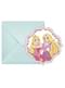 6 invitations Princesses Disney