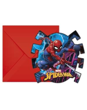 Spiderman Einladungskarten Set 6-teilig