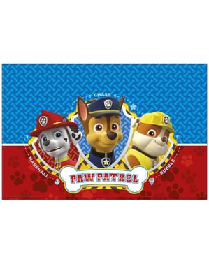 Mavi ve kırmızı Paw Patrol masa örtüsü