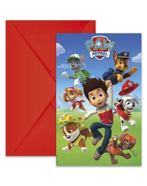 Набір з 6 Paw Patrol запрошення