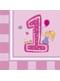20 tovaglioli Girl's First Birthday (33x33 cm)