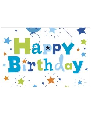 Mantel Happy Birthday Boy