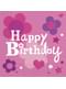 20 guardanapos Happy Birthday Girl (33x33 cm)