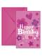 6 inviti Happy birthday girl