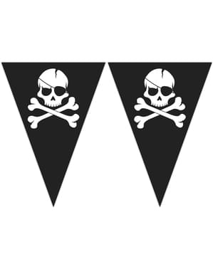 Guirnalda triángulos Pirates Black