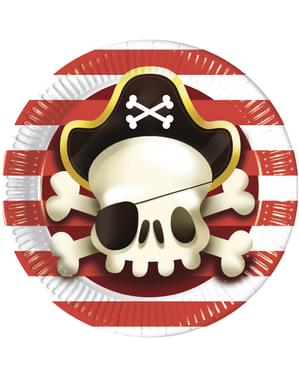 8 büyük Güçlü Pirates plaka seti