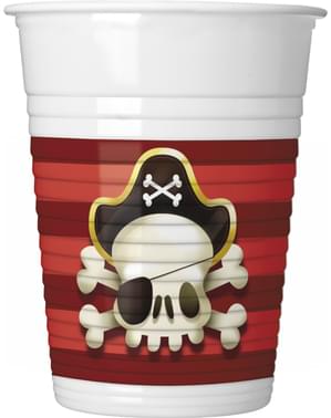 8 vasos Powerful Pirates