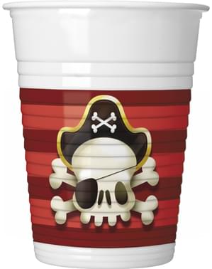 Набір з 8 потужних піратів чашки