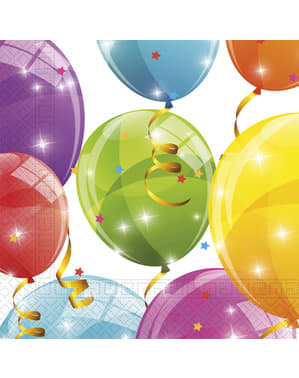 20 servetter Sparkling Balloons (33x33 cm)