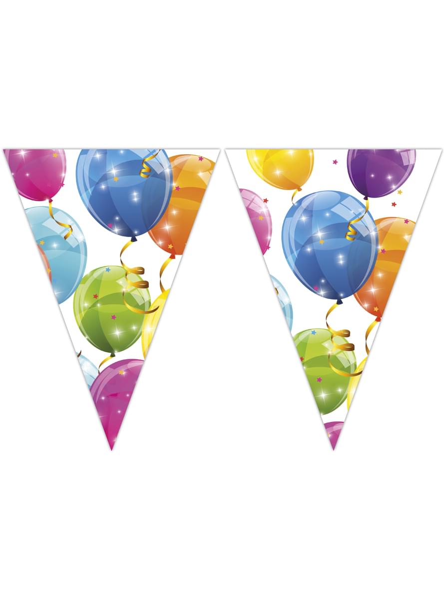 Guirlande fanions Sparkling Balloons