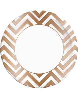 8 big plates copper Collection (23 cm)