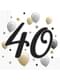 20 Serviettes en papier anniversaire 40 ans