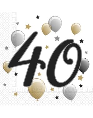 Набір з 20 40 начінг дня народження