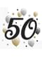 20 Serviettes en papier 50º anniversaire