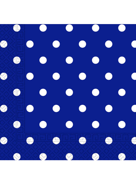 20 servilletas Blue Royal Dots (33x33 cm)