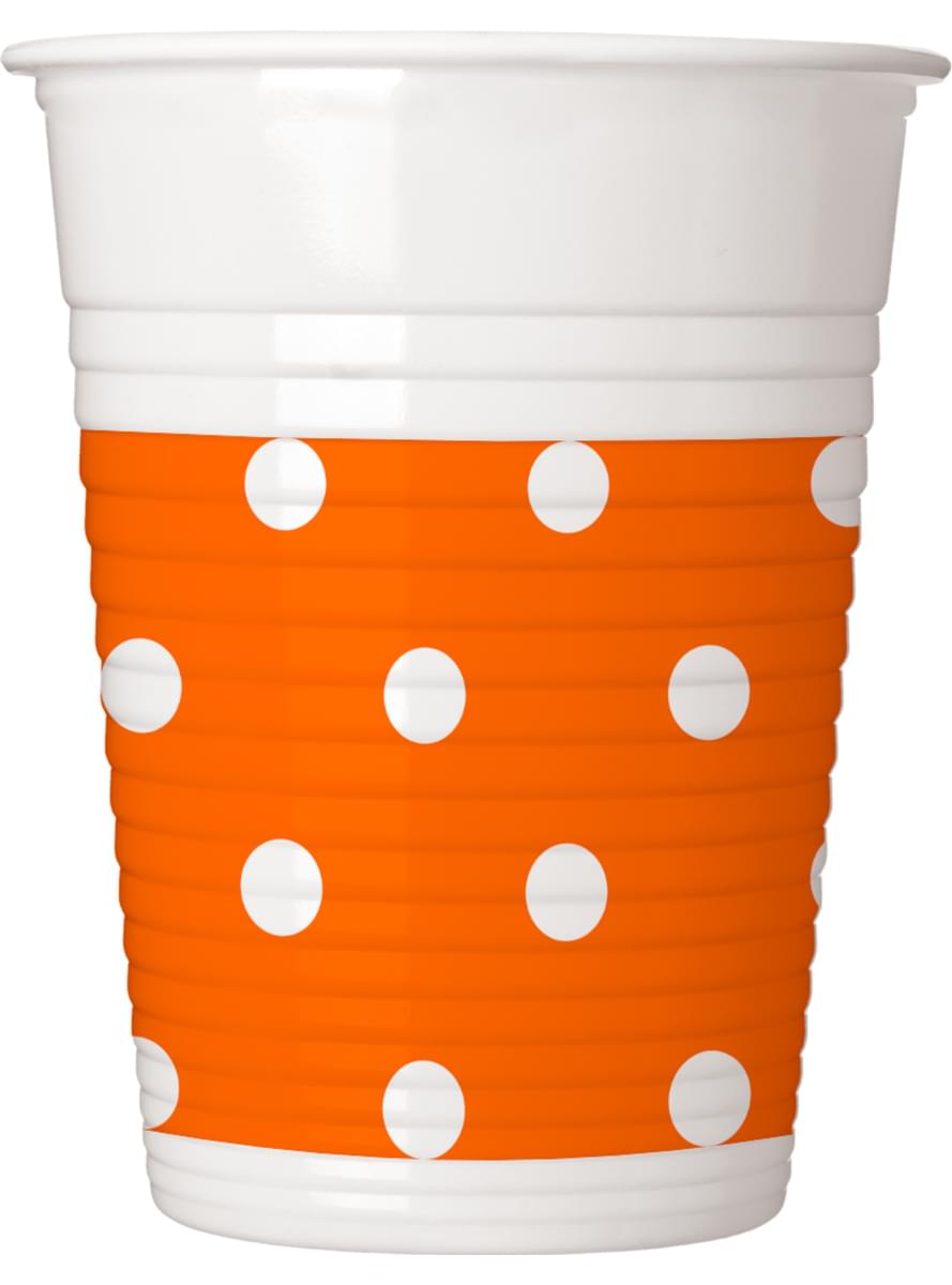 8 muggar Orange Dots