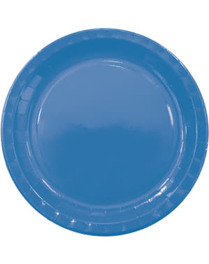 8 piatti blu (23cm) - Linea Colori Basici