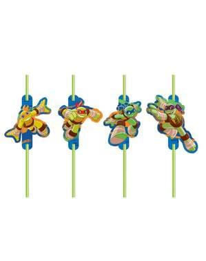 8 Teenage Mutant Ninja Turtles Half-Shell Heroes rietjes