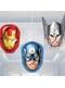 Sett med 3 dukker hengende The Avengers panel