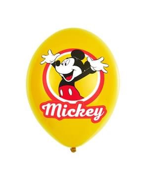 6 Mickey Mouse boldog latex lufi készlet