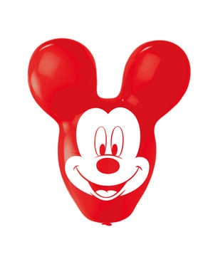 Zestaw 4 lateksowych balonów w kształcie Mickey Mouse