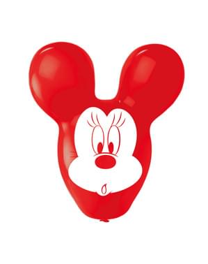 Sada 4 latexových balonků ve tvaru Minnie