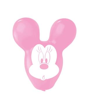 Set 4 balon lateks berbentuk Minnie