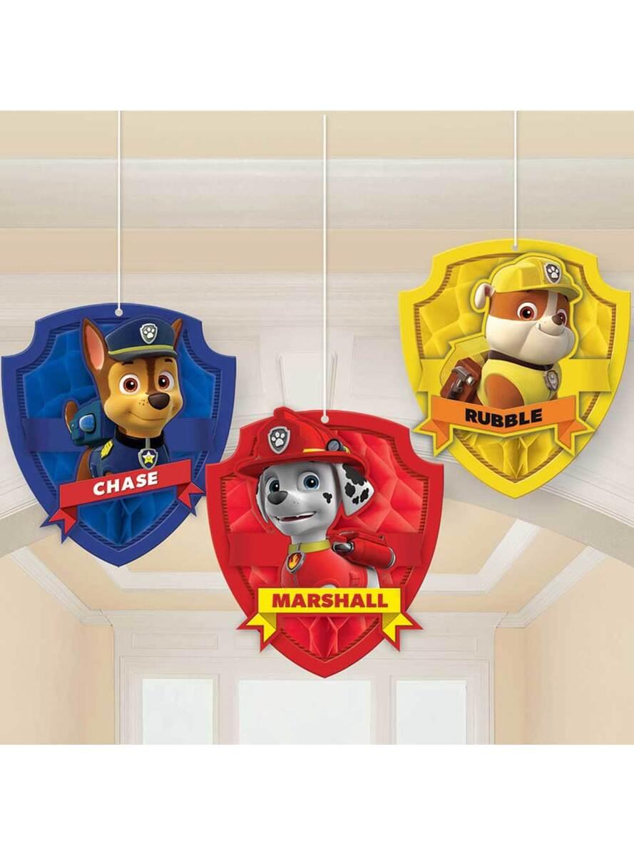 3 hangende Paw Patrol decoraties