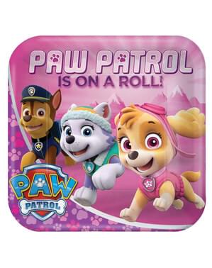 Sæt af 8 store Paw patrol tallerkner