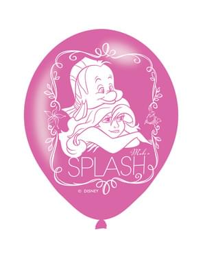 6 ballons en latex Princesses Disney
