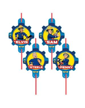 Set 8 Fireman Sam sedotan