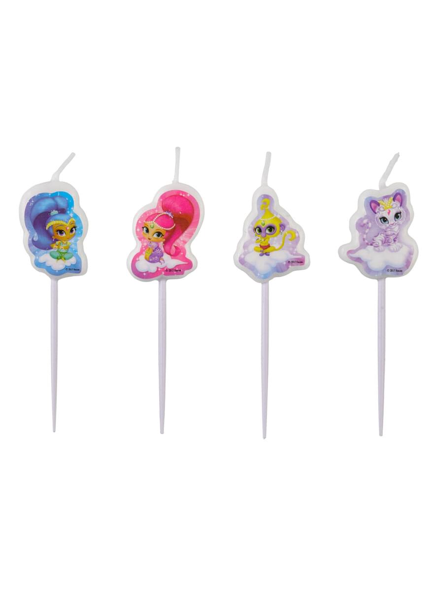 4 ljus Shimmer and Shine (7,3 cm)