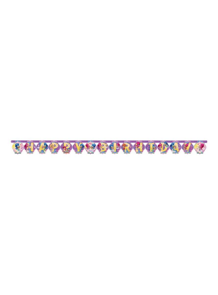 „Shimmer“ ir „Shine“ „Happy Birthday“ garland